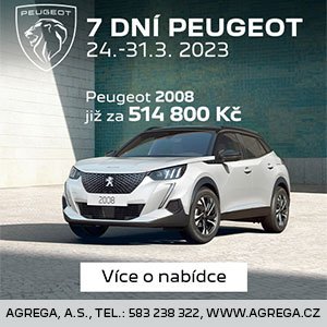 Agrega 7 dní Peugeot