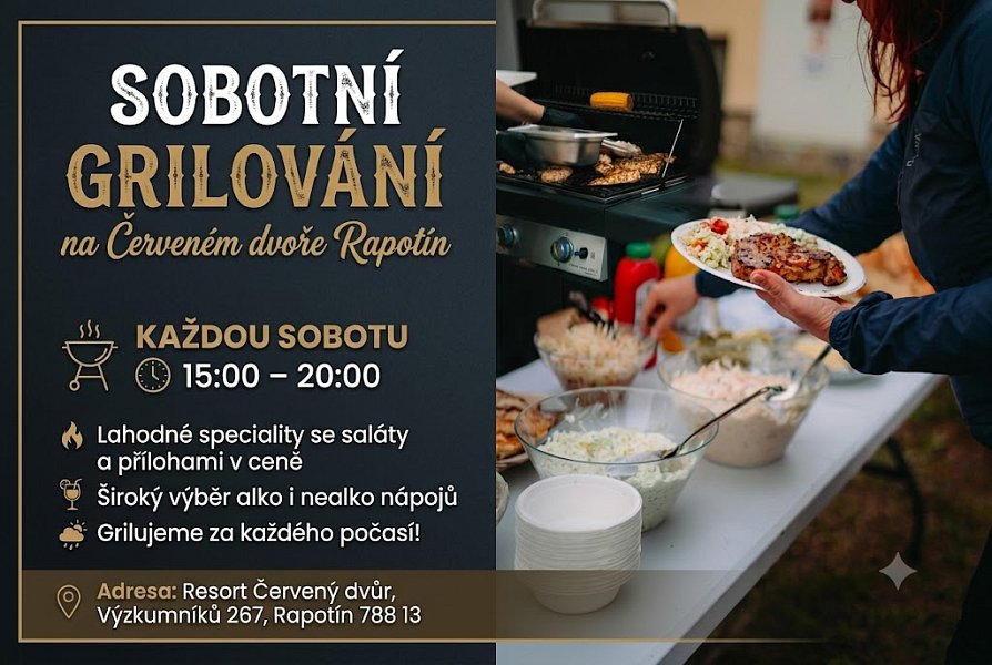 Červený dvůr Grilování